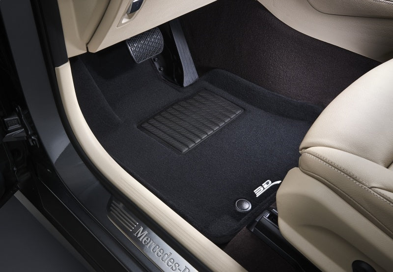 3D Maxpider 09-17 Chevrolet Traverse w Bench 2nd Row Elegant 1st 2nd 3rd Row - Floor Mat Set (Black) - ACEL1CH06004709