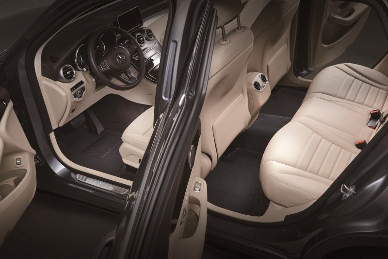 3D Maxpider 09-17 Chevrolet Traverse w Bench 2nd Row Elegant 1st 2nd 3rd Row - Floor Mat Set (Black) - ACEL1CH06004709