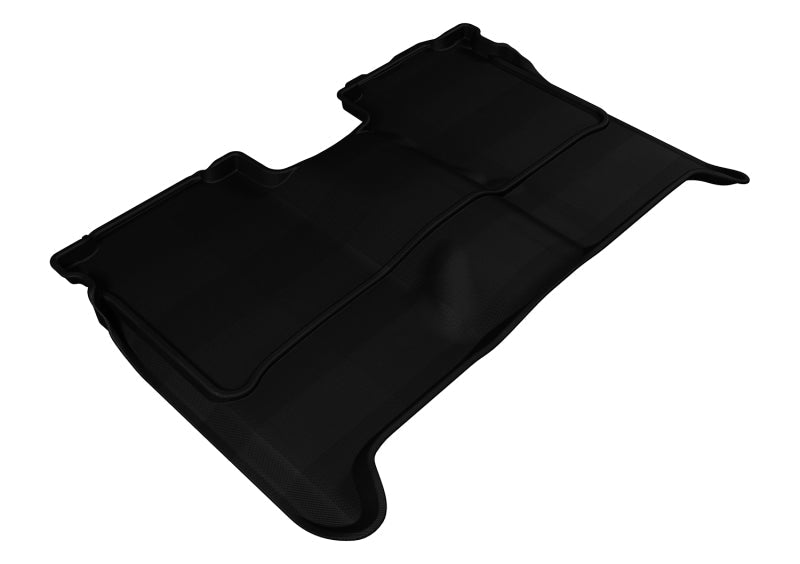 3D MAXpider 2004-2015 Nissan Titan Crew Cab Kagu 2nd Row Floormats - Black - ACEL1NS06321509