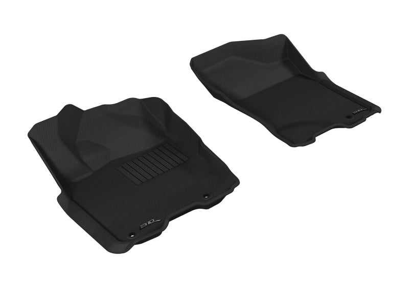 3D MAXpider 2009-2015 Nissan Titan King/Crew Cab Kagu 1st Row Floormat - Gray - ACEL1NS06311501