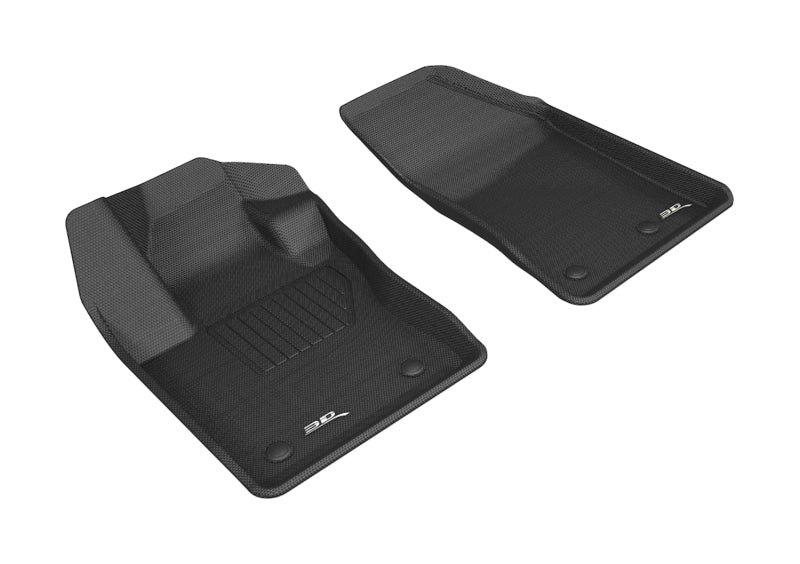 3D MAXpider 2017-2020 Jeep Compass Kagu 1st Row Floormat - Black - ACEL1JP01611509