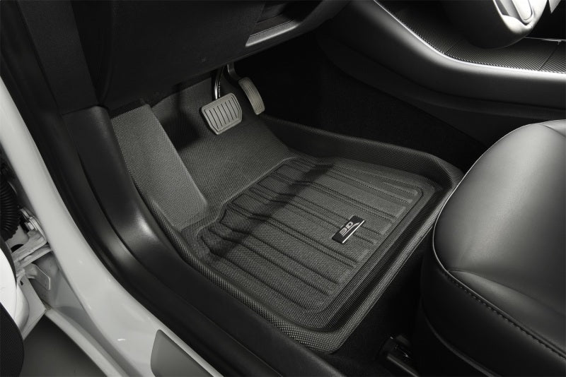 3D MAXpider 2020-2021 Tesla Model Y Elitect 1st & 2nd Row Floormats - Black - ACEE1TL02701809