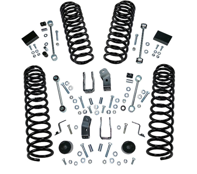 18-19 Jeep Wrangler JL 2 Door 2.5in Dual Rate Coil Lift Kit - Incl Rubicon w/ Shock Extensions - SLFK185