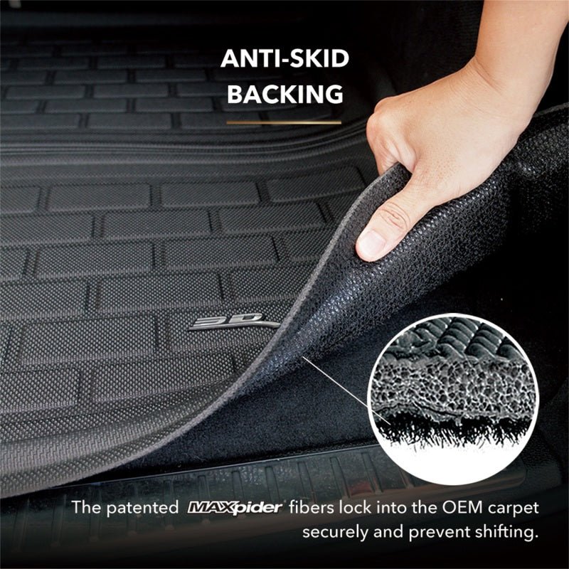 3D MAXpider 08-11 Subaru Impreza Sedan / 08-14 Impreza WRX Sedan Kagu Cross Fold Cargo Liner - Black - ACEM1SB0251309