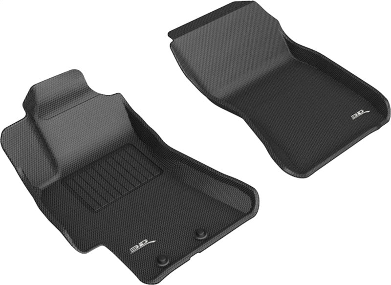 3D MAXpider 08-11 Subaru Impreza / WRX / 08-14 Impreza WRX STI Kagu 1st Row Floormats - Black - ACEL1SB02511509