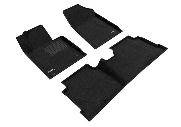 3D Maxpider 15-19 Hyundai Sonata / Elegant 1st 2nd Row - Floor Mat Set (Black) - ACEL1HY05104709