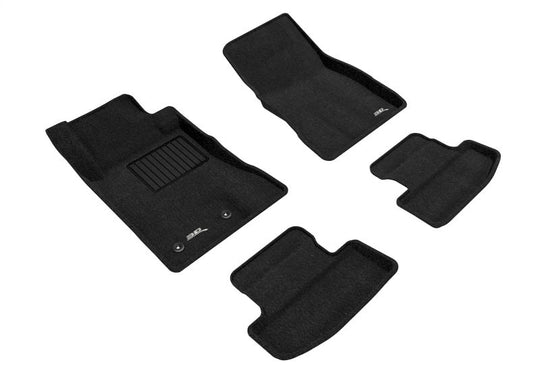 3D Maxpider 15-22 Ford Mustang Elegant 1st 2nd Row (2 Eyelets) - Floor Mat Set (Black) - ACEL1FR08504709