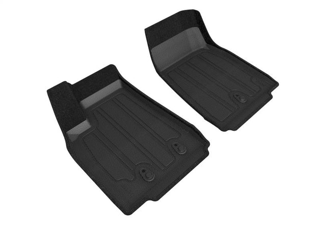 3D MAXpider 16-21 Tesla Model X Elegant Hybrid 1st Row Floormat - Black - ACESLTL00114709