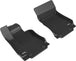 3D MAXpider 17-21 Alfa Romeo Giulia RWD / Giulia Quadrifoglio Kagu 1st Row Floormats - Black - ACEL1AR00111509