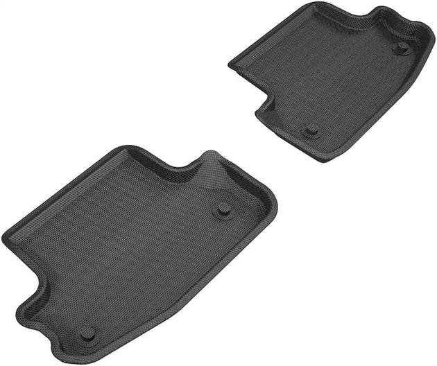 3D MAXpider 18-20 Audi A5 Coupe / S5 Coupe Kagu 2nd Row Floormats - Black - ACEL1AD04921509