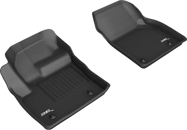 3D MAXpider 18-20 Jaguar E-Pace Kagu 1st Row Floormats - Black - ACEL1JG01311509