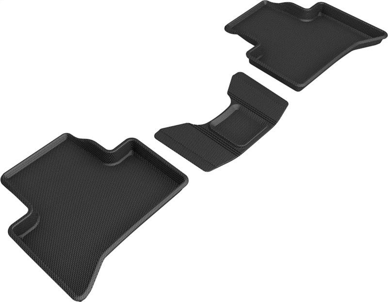 3D MAXpider 18-21 Alfa Romeo Stelvio / Stelvio Quadrifoglio Kagu 2nd Row Floormats - Black - ACEL1AR00021509