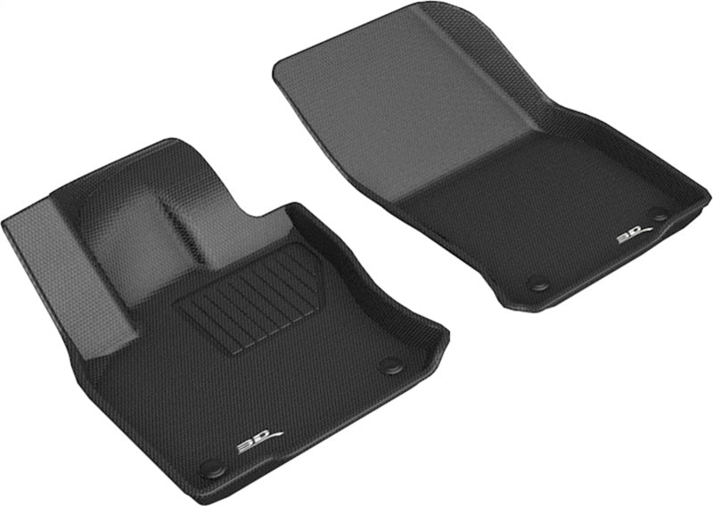 3D MAXpider 18-21 Volkswagen Tiguan 1st Row Kagu Floor Mat - Black - ACEL1VW08311509