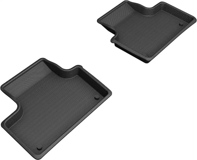 3D MAXpider 18-21 Volvo XC60 T8 Twin Engine Kagu 2nd Row Floormats - Black - ACEL1VV02721509