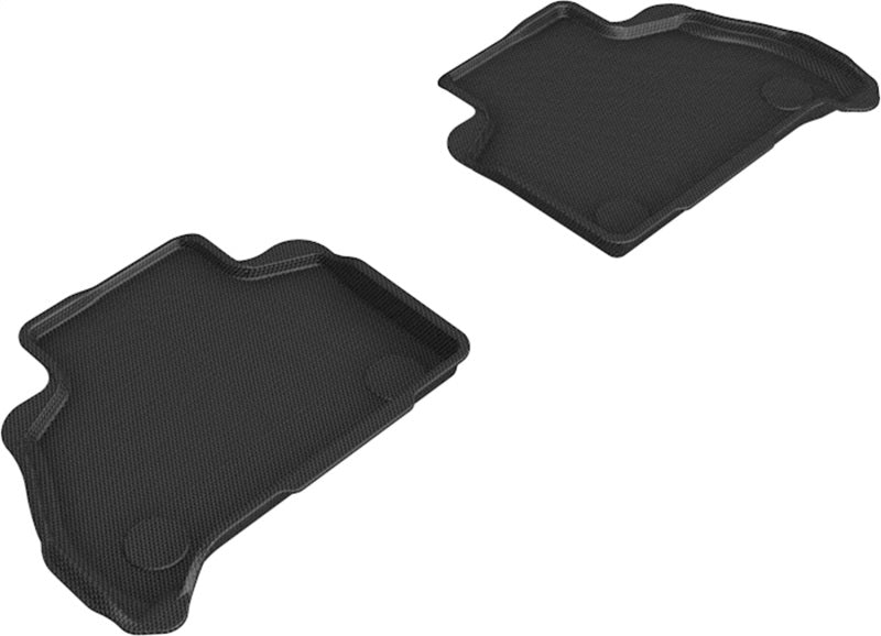 3D MAXpider 19-22 BMW X7 (G07) Kagu 2nd Row Floormats - Black - ACEL1BM10521509