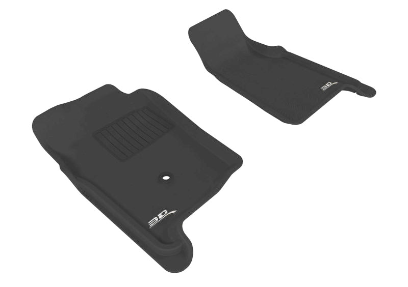 3D MAXpider 1998-2011 Ford Ranger Regular Cab/Supercab Kagu 1st Row Floormat - Black - ACEL1FR02611509