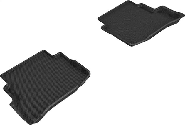 3D MAXpider 20-21 Mazda CX-9 6-Seat without 2nd Row Console Kagu 2nd Row Floormats - Black - ACEL1MZ07621509