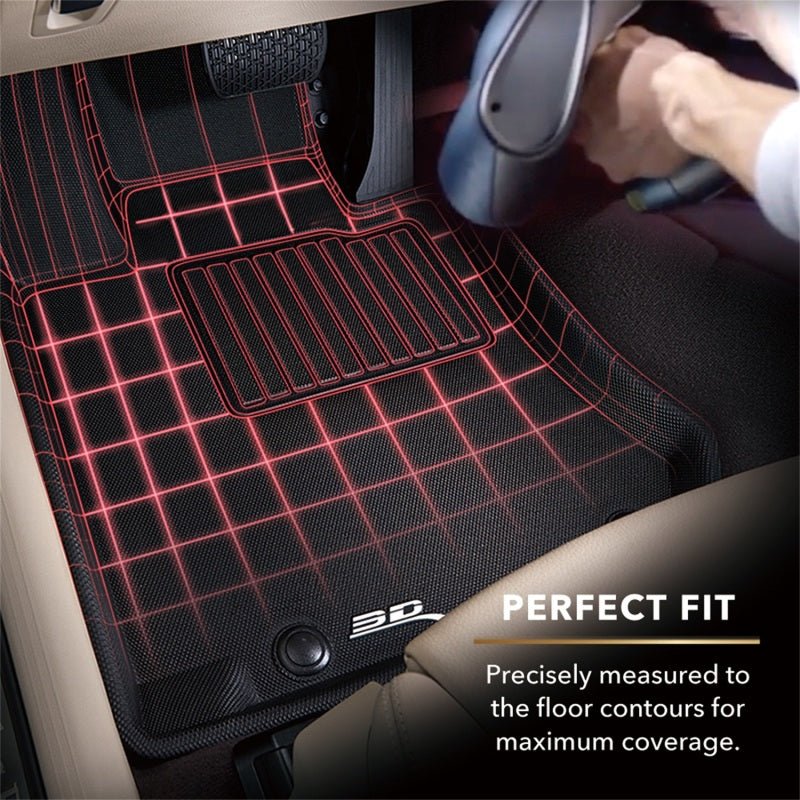 3D MAXpider 20-21 Mazda CX-9 6-Seat without 2nd Row Console Kagu 3rd Row Floormats - Black - ACEL1MZ07631509