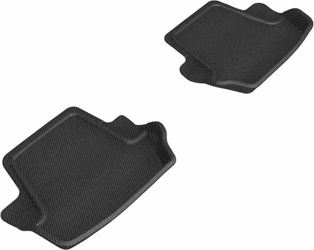 3D MAXpider 20-24 Porsche 911 Carrera/Convertible/S/4/4S (992) Kagu 2nd Row Floormat - Black - ACEL1PO02121509