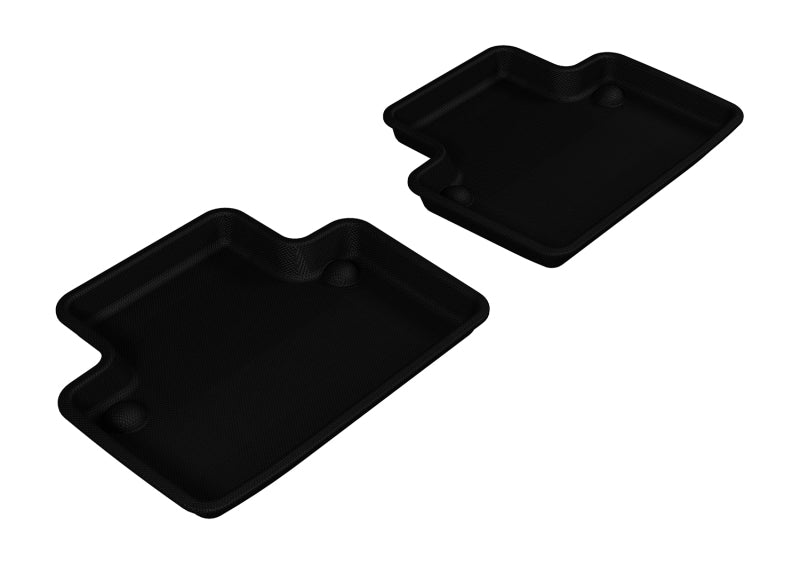 3D MAXpider 2003-2014 Volvo XC90 Kagu 2nd Row Floormats - Black - ACEL1VV00421509