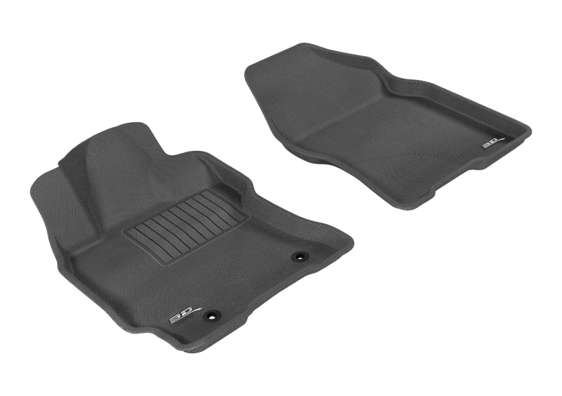 3D MAXpider 2004-2009 Toyota Prius Kagu 1st Row Floormat - Black - ACEL1TY14511509