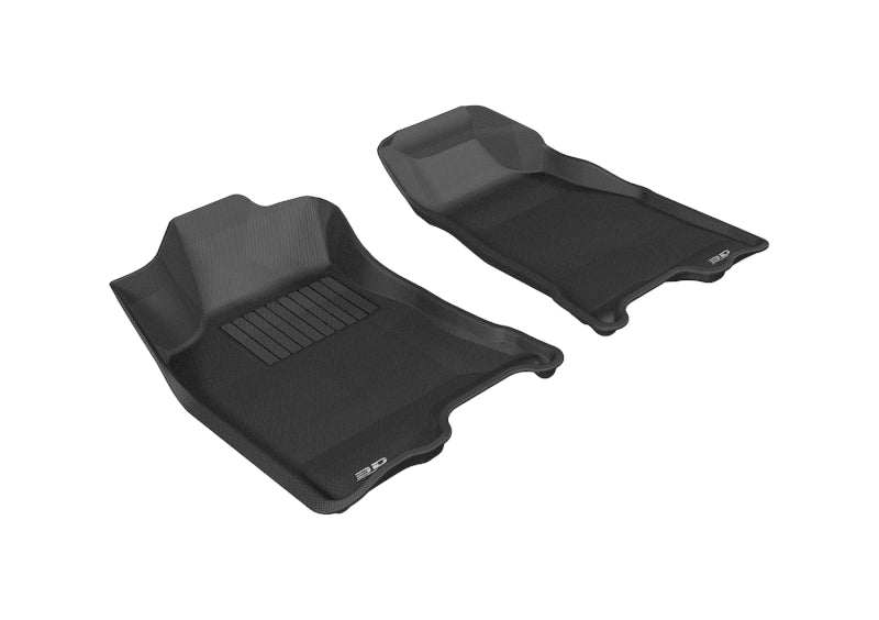 3D MAXpider 2004-2012 Chevrolet/GMC Colorado/Canyon Crew Cab Kagu 1st Row Floormat - Black - ACEL1CH02711509