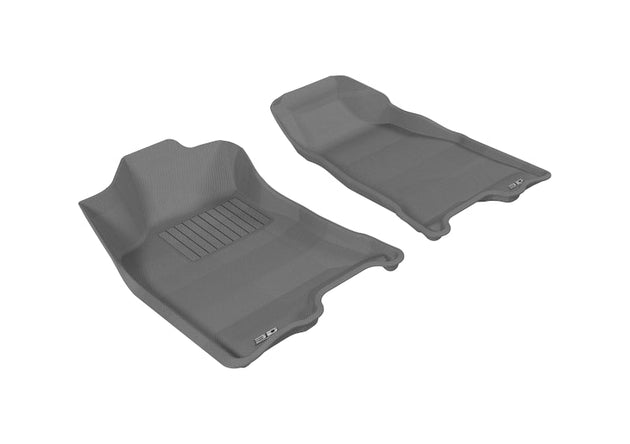 3D MAXpider 2004-2012 Chevrolet/GMC Colorado/Canyon Crew Cab Kagu 1st Row Floormat - Gray - ACEL1CH02711501