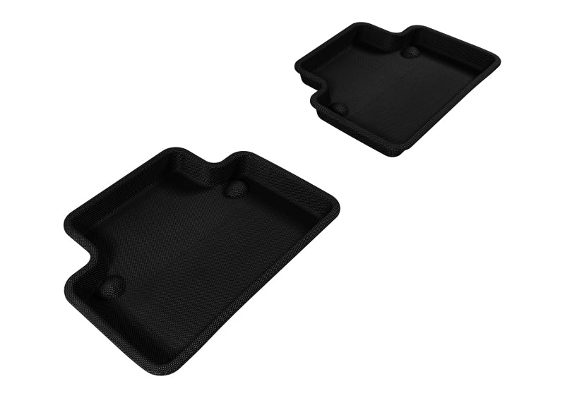 3D MAXpider 2004-2012 Volvo S40 Kagu 2nd Row Floormats - Black - ACEL1VV00321509