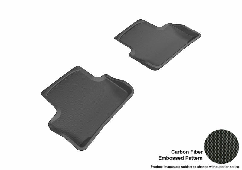 3D MAXpider 2005-2010 Chevrolet Cobalt Kagu 2nd Row Floormats - Black - ACEL1CH01621509