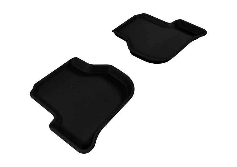 3D MAXpider 2005-2010 Volkswagen Jetta/Golf Kagu 2nd Row Floormats - Black - ACEL1VW00821509