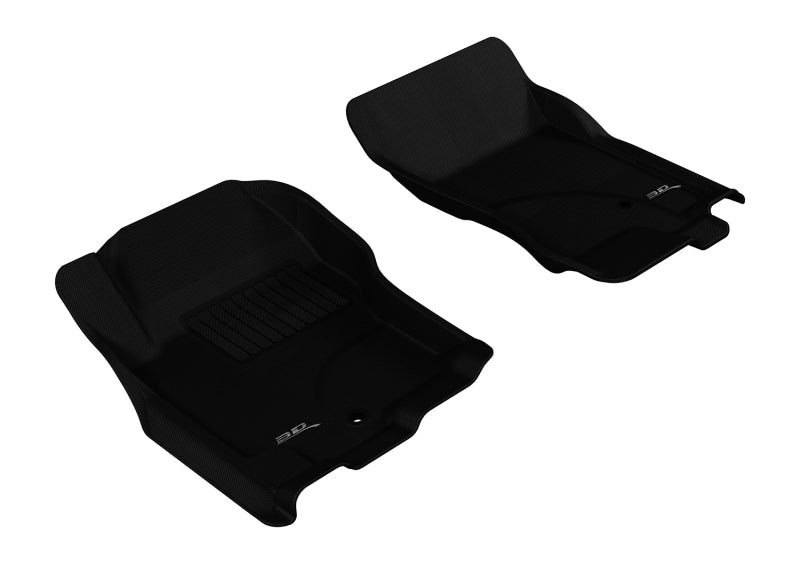 3D MAXpider 2005-2015 Nissan Pathfinder/Xterra Kagu 1st Row Floormat - Black - ACEL1NS06511509