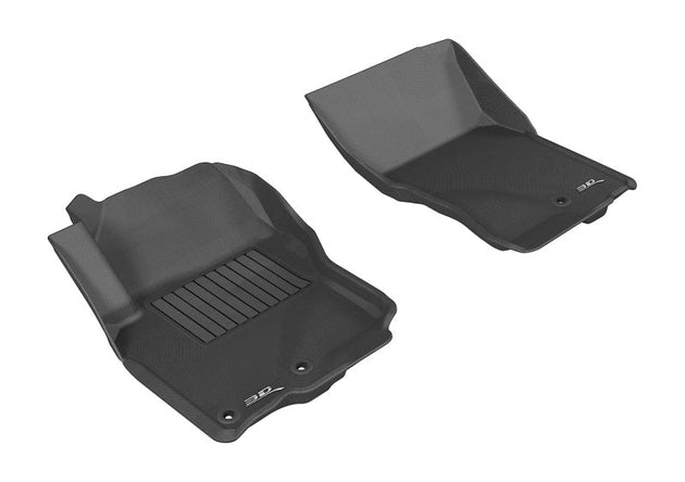 3D MAXpider 2005-2019 Nissan Frontier Crew/King Cab Kagu 1st Row Floormat - Black - ACEL1NS06111509