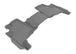 3D MAXpider 2006-2010 Jeep Commander Kagu 2nd Row Floormats - Gray - ACEL1JP00721501