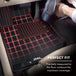 3D MAXpider 2006-2010 Jeep Commander Kagu 2nd Row Floormats - Gray - ACEL1JP00721501