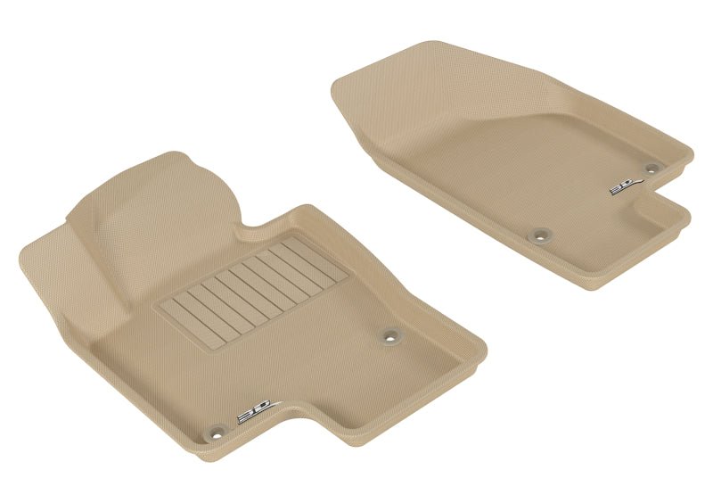 3D MAXpider 2006-2010 Volkswagen Passat Kagu 1st Row Floormat - Tan - ACEL1VW01511502