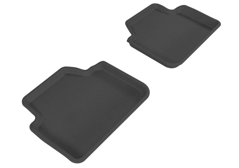 3D MAXpider 2006-2011 BMW 3 Series/X3 E90/E83 Kagu 2nd Row Floormats - Black - ACEL1BM00621509