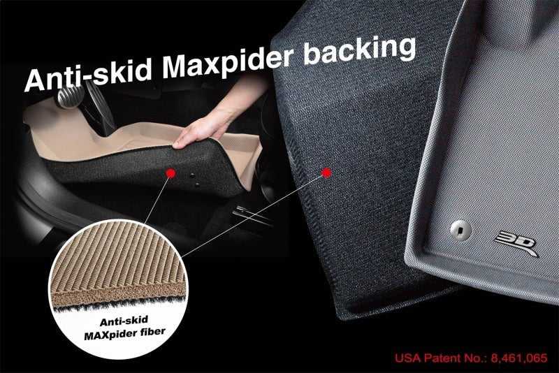 3D MAXpider 2006-2011 Honda Civic Coupe Classic 2nd Row Floormats - Black - ACEL1HD03622209