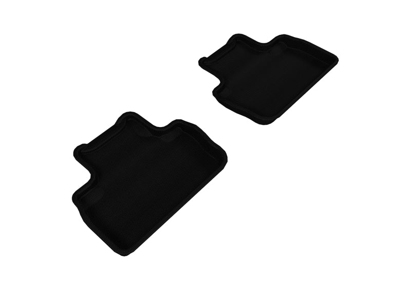 3D MAXpider 2006-2013 Lexus IS Kagu 2nd Row Floormats - Black - ACEL1LX00621509