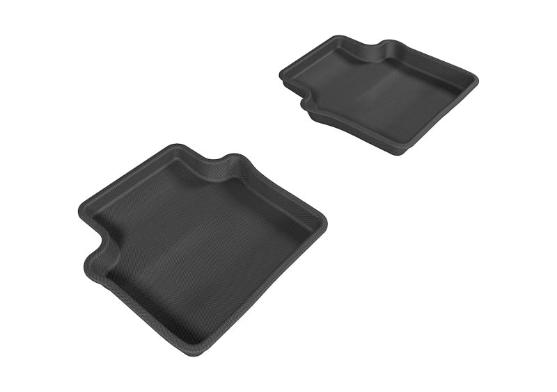 3D MAXpider 2007-2010 Chrysler Sebring Sedan Kagu 2nd Row Floormats - Black - ACEL1CY00121509