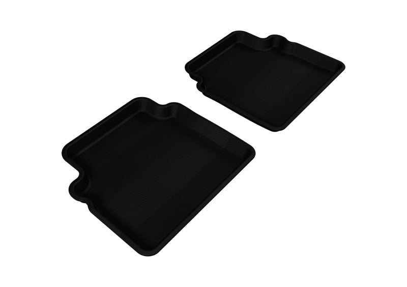 3D MAXpider 2007-2011 Chevrolet Aveo Kagu 2nd Row Floormats - Black - ACEL1CH00821509