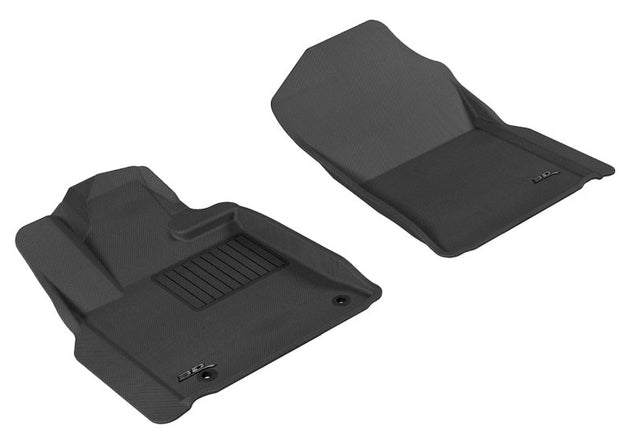 3D MAXpider 2007-2011 Toyota Tundra Reg/DBL Cab/Crewmax Kagu 1st Row Floormat - Black - ACEL1TY14711509