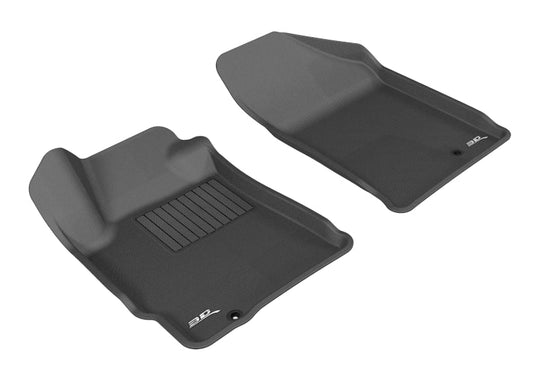 3D MAXpider 2007-2012 Nissan Altima Coupe/Sedan Kagu 1st Row Floormat - Black - ACEL1NS06211509