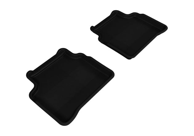 3D MAXpider 2007-2012 Nissan Altima Sedan Kagu 2nd Row Floormats - Black - ACEL1NS06221509