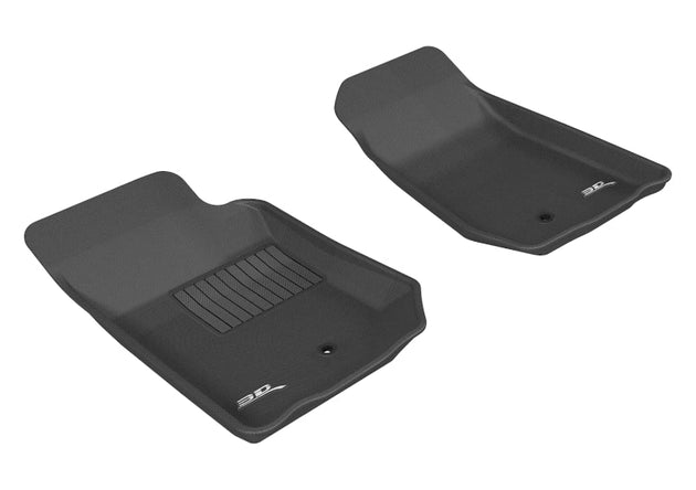 3D MAXpider 2007-2013 Jeep Wrangler JK 2-Door/Unlimited Kagu 1st Row Floormat - Black - ACEL1JP00311509