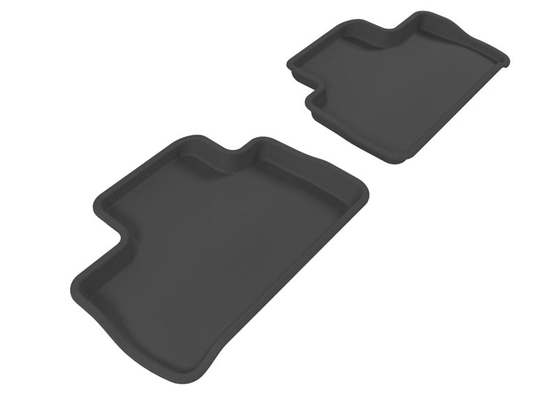 3D MAXpider 2007-2014 Land Rover Lr2 Kagu 2nd Row Floormats - Black - ACEL1LR00121509