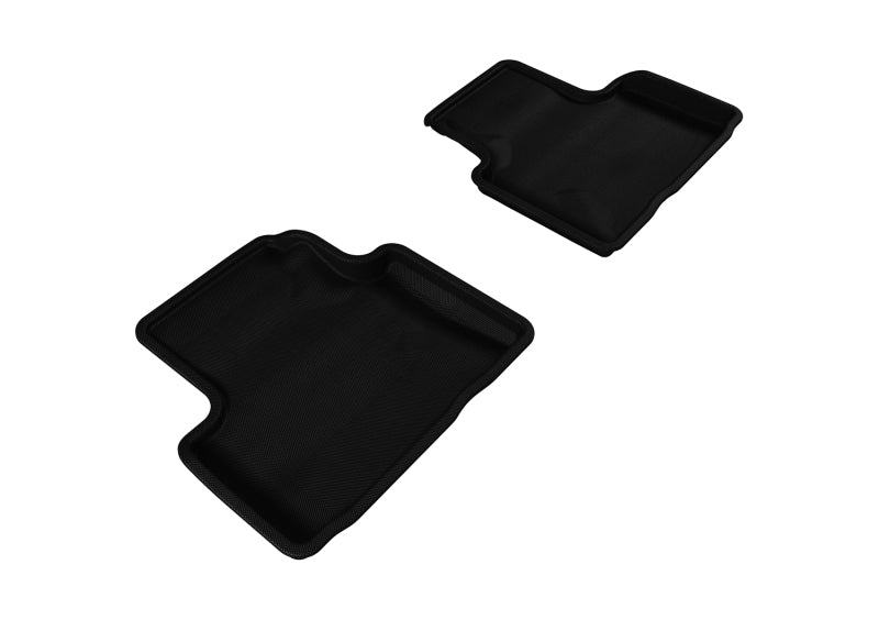 3D MAXpider 2007-2015 Infiniti Q40/G35/37 Kagu 2nd Row Floormats - Black - ACEL1IN00621509