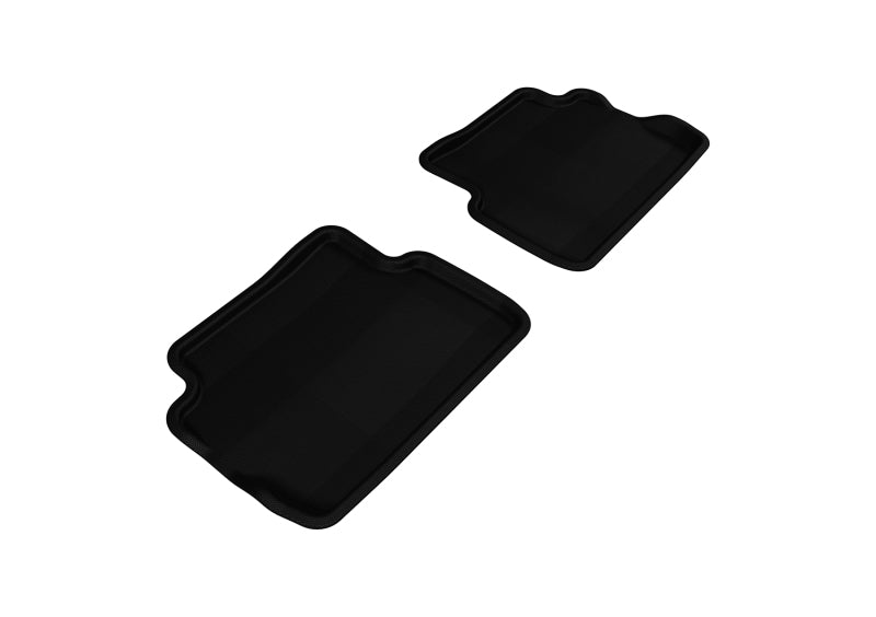 3D MAXpider 2008-2011 Ford Focus Kagu 2nd Row Floormats - Black - ACEL1FR01621509