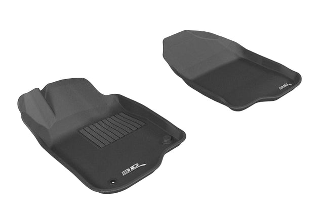 3D MAXpider 2008-2012 Chevrolet Malibu Kagu 1st Row Floormat - Black - ACEL1CH04811509