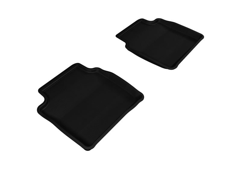 3D MAXpider 2008-2012 Chevrolet Malibu Kagu 2nd Row Floormats - Black - ACEL1CH04821509