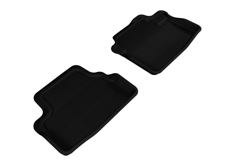 3D MAXpider 2008-2012 Honda Accord Coupe Kagu 2nd Row Floormats - Black - ACEL1HD05921509